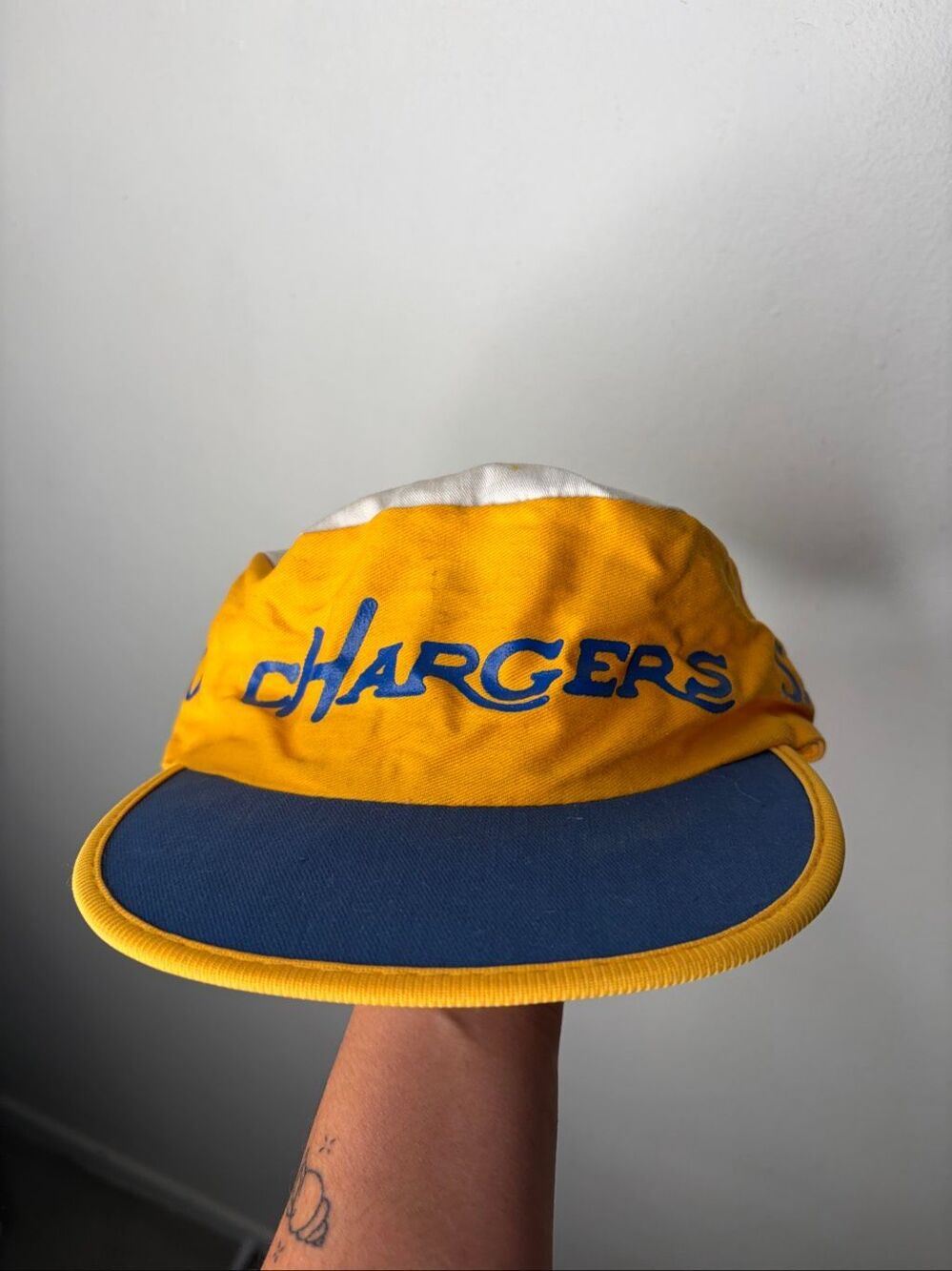 Vintage 80s NFL San Diego Chargers Pillbox Hat Cap Los Angeles